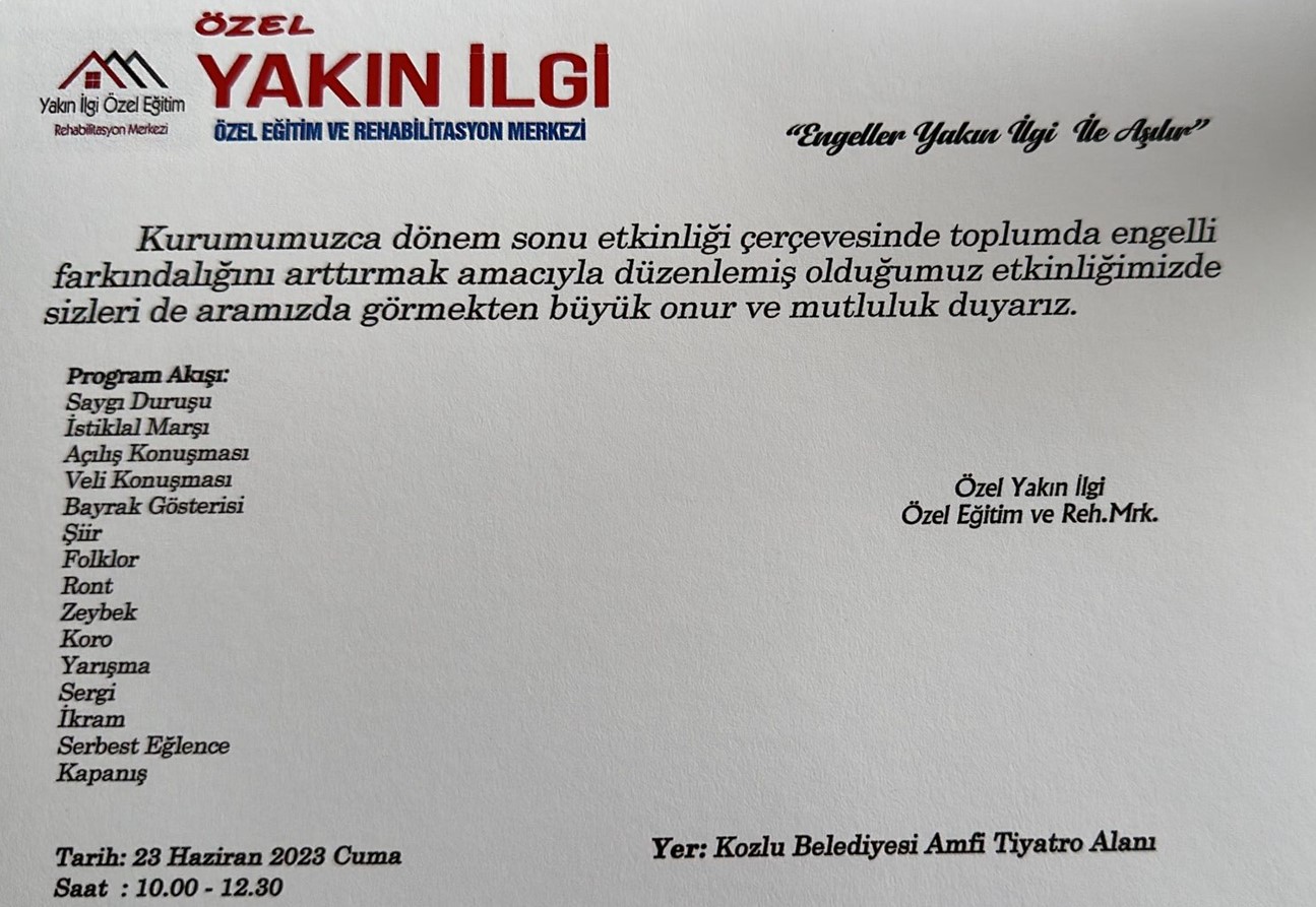 Engeller Yakın İlgi ile Aşılır